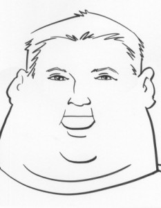 An average obese face